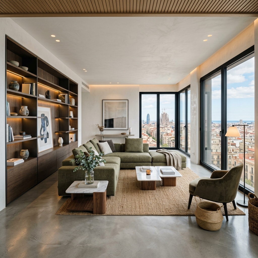 Reforma de salón contemporáneo